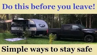 RV Tip - Pre-departure must dos!