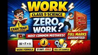 Work kya hota he ? I Work and Energy I Work I Work Explained in 10 Minutes | Class 9 Science