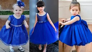 Most beautiful blue colour frocks for kids/blue colour party frocks for child/#bluecolourdressdesign