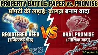 🔥रजिस्ट्री या जुबानी वादा?किसका हक़ है बड़ा?Delhi HC BIG Decision onProperty@QuickLawAndMotivation_official 