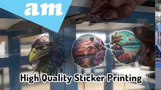 High Quality Full Colour Sticker Printed on 300mm UVDTF Printer, Peel Then Apply, No Weeding