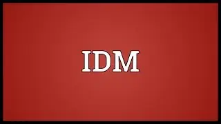 IDM Meaning