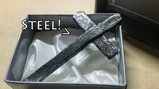 Forging a steel cross for a christmas present!