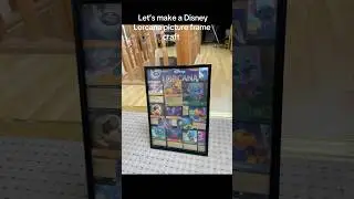 Disney stitch Lorcana pictureframe @ravensburgerna #lorcanacraft#lorcanadiy#disney#disneycrafts