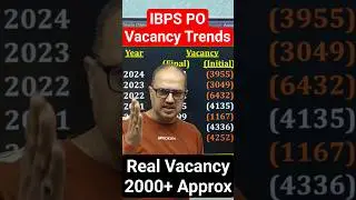 IBPS PO 2025 | Vacancy Trends Over The Years 📈🔥| #shorts #amarsir #ibpspo2025 #ytshorts