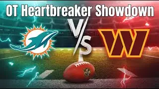 WASHINGTON LOSE HEARTBREAKER IN MADRID! 💔 | Miami Dolphins OT Victory Reaction & Breakdown (16-13)