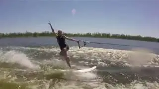 180 Leg Around Flip on a Swivel Ski