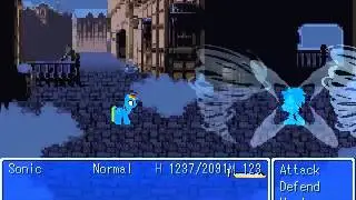 Adventures in Equestria battle test - Sonic vs Corrupt Rainbow