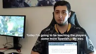 Clases de espa&ntilde;ol con Tierwulf a sus nuevos compa&ntilde;eros de Splyce Academy