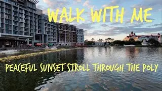Walk W/Me ~ Relaxing Sunset Stroll Through The Polynesian Resort In 4K ~ Walt Disney World Orlando