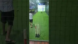 Playing cricket with virtual cricket simulator😍