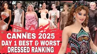 Cannes Film Festival 2025 Day 1 - BEST & WORST DRESSED Celebrities on Red Carpet RANKING