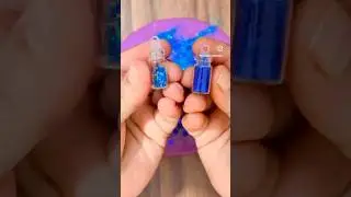 Satisfying slime with kinetic sand glitters and sequins #satisfyling #relaxingslime #asmr @RyoSlime