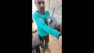 adaptação de cremalheira para corrente.