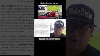 FMCSA Makes Public Announcement Affecting All Truck Drivers! Changing Hours Of Service?