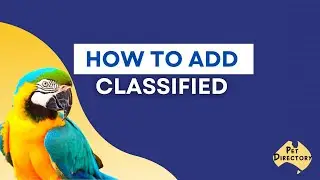 How to Add Classified on The Pet Directory