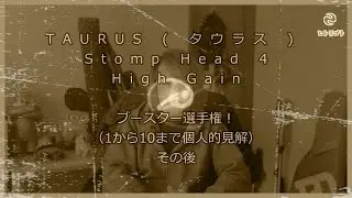 【TAURUS / Stomp Head 4 High Gain】ブースター選手権！（1から10まで個人的見解）その後編