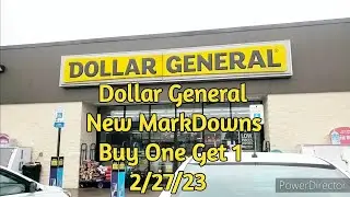 Dollar General New Markdowns Buy1 Get1 Glitch 2/27/23 #dollargeneral #pennyshopping #dg #sale