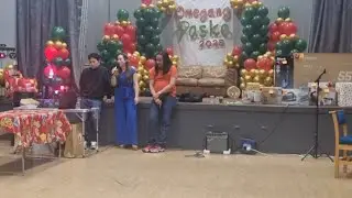 Karaoke Duet at The Omega UK Filipino Community Basketball Team Christmas Party