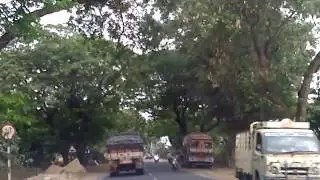 NH-65 Road near Pamarru towards Bandaru as on 01.04.2018-Krishna District-AP-India