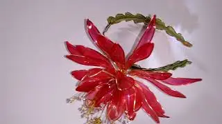 Resin flower jewelry. Phyllocactus.