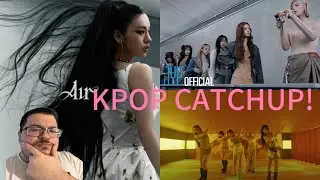 REACTING TO KPOP SONGS FOR THE FIRST TIME! (NMIXX, Le SSERAFIM, & YEJI!) | KPOP CATCHUP!