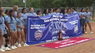 OLLU Softball celebrates first national championship win in school history