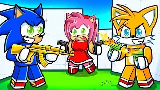 Sonic vs Tails vs Amy in Roblox!