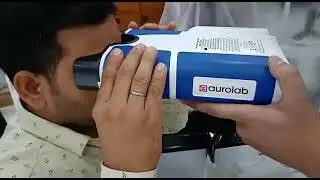 Handheld Autorefractometer e see from Aurolab Demonstration by Saad Azeem