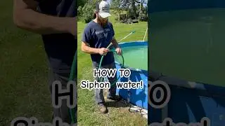 How to remove water using a siphon! Please subscribe for more how to videos!! #howto #siphon #tips