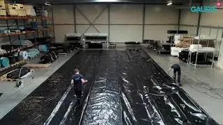 Prefab lassen van LDPE folie voor eb en vloed rijbodem
