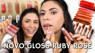 Testando Lip Gloss RADIANT KISS Ruby Rose *Cores favoritas* - LANÇAMENTO Viralizou no TIKTOK