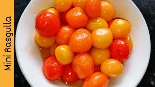 Colorful Mini Rasgulla Recipe || tasty and spongy || foodie moodiez