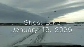 Driving on Ghost Lake @ Ghost Lake, Alberta, Canada - 01/19/2020