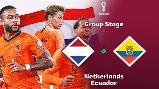 NETHERLANDS VS. ECUADOR | World Cup Qatar 2022 - Group A [ Full Match FIFA 23]