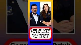 Geger video tujuh menit Sahroni dan Nafa Urbach dari flashdisk putih! #alasyinews #beritaterkini