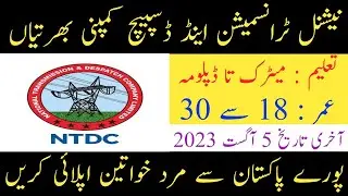 National Transmission and Despatch Company NTDC Wapda Jobs 2023| Online Apply| Job Daily 24