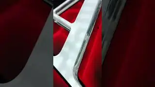 Metal acrylic illuminated letter sample.