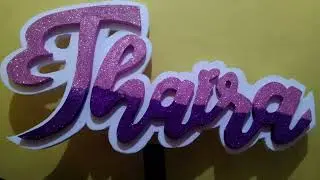 Thaira - backdrop design / letter standee