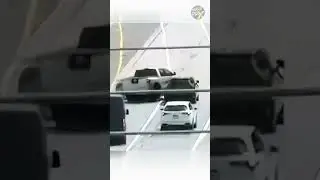 Who do you think is at fault in this 4-car accident? #shorts #car #truck