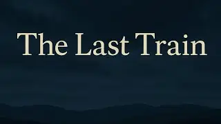 Sleep stories - The Last train Part 1/4 | Narrated story by Harry with rain sounds & blankscreen