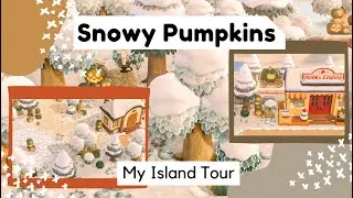 My No Terraforming Winter Themed Island | Natural ACNH Island | ACNH Island Tour