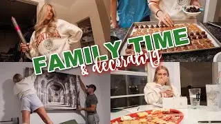 VLOGMAS DAY 24: funny family time, new house tour + decorating