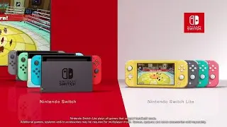 Nintendo Switch with Neon Blue and Neon Red Joy‑Con