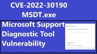 ms-msdt CVE-2022-30190 vulnerability workaround fix | Microsoft Support Diagnostic Tool (MSDT.exe)