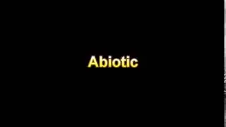 what is the definition of Abiotic (Medical Dictionary Online)