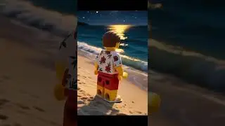 Silent Waves & Moonlight Dreams 🌊✨ | A Peaceful LEGO Night by the Sea