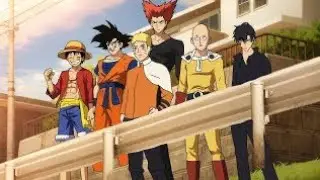 Sliding Competition [But] Goku, Naruto, Luffy, Saitama, Jinwoo | fan animation BY - @Lulcreator