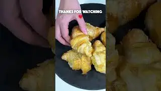 4 Ingredients Recipe | Croissant With Cheese #shorts
