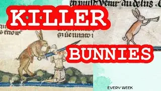 killer bunnies in Medieval Drolleries  || saberpedia